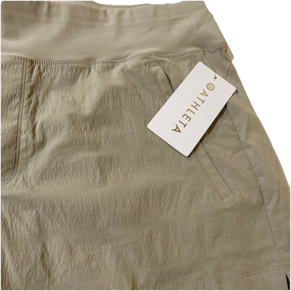 New Athleta Short Trekkie North Shorts Women 18 Tan Workout Hiking  Athleisure - Picture 4 of 10